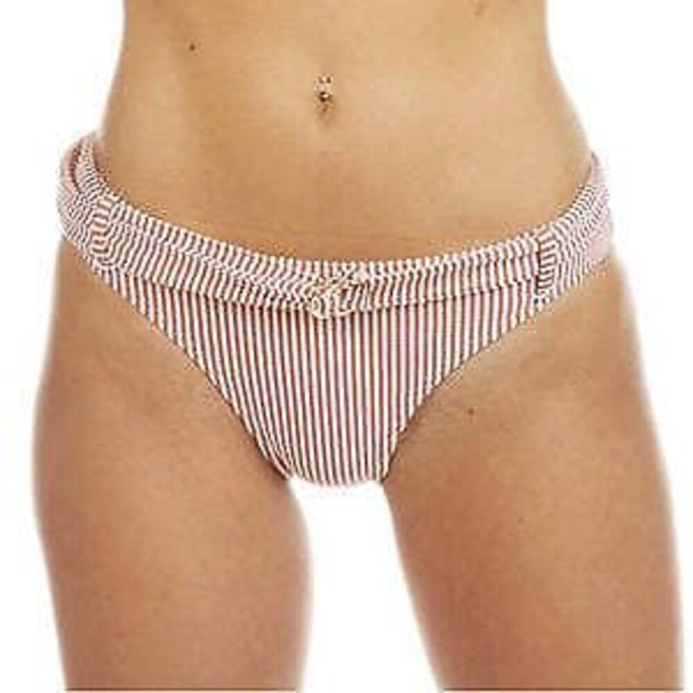 INDIGO REIN Nautical Striped Bikini Bottom Large